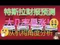 特斯拉财报预测 - 大几率暴涨 - 从机构操盘角度深度分析