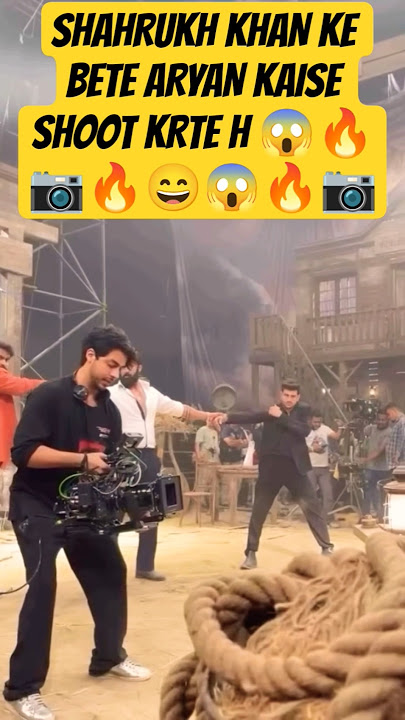 SHAHRUKH KHAN SON ARYAN KHAN DURING SHOOT 🔥😱📷THE BADS OF BOLLYWOOD SERIES #shorts