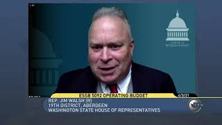 Rep. Jim Walsh shares comments during floor debate on House Democrats' 2021-23 operating budget