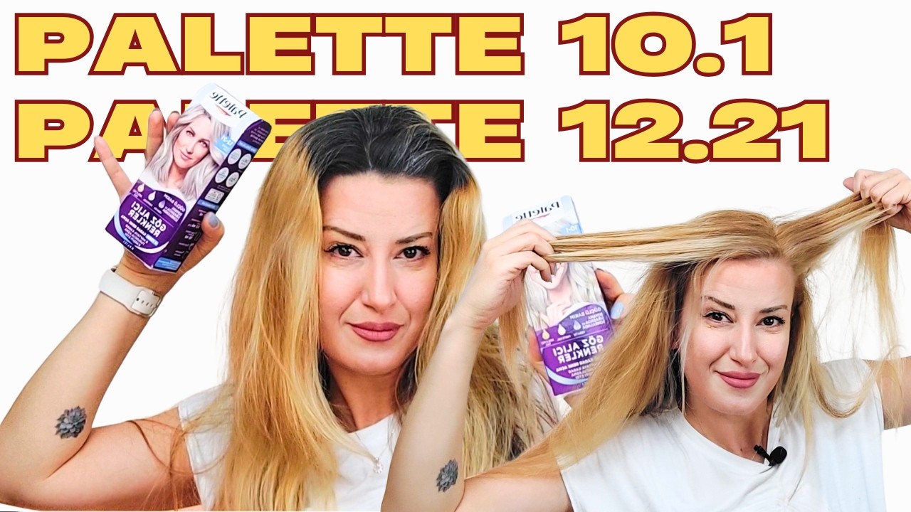 4 parmak uzayan diplere PALETTE 10.1 - 12.21 ile boya yaptım !