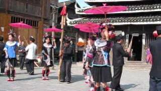 中国　三江　民族舞踊.