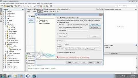 How to create a mobile application in netbeans to access a webservice through WIFI