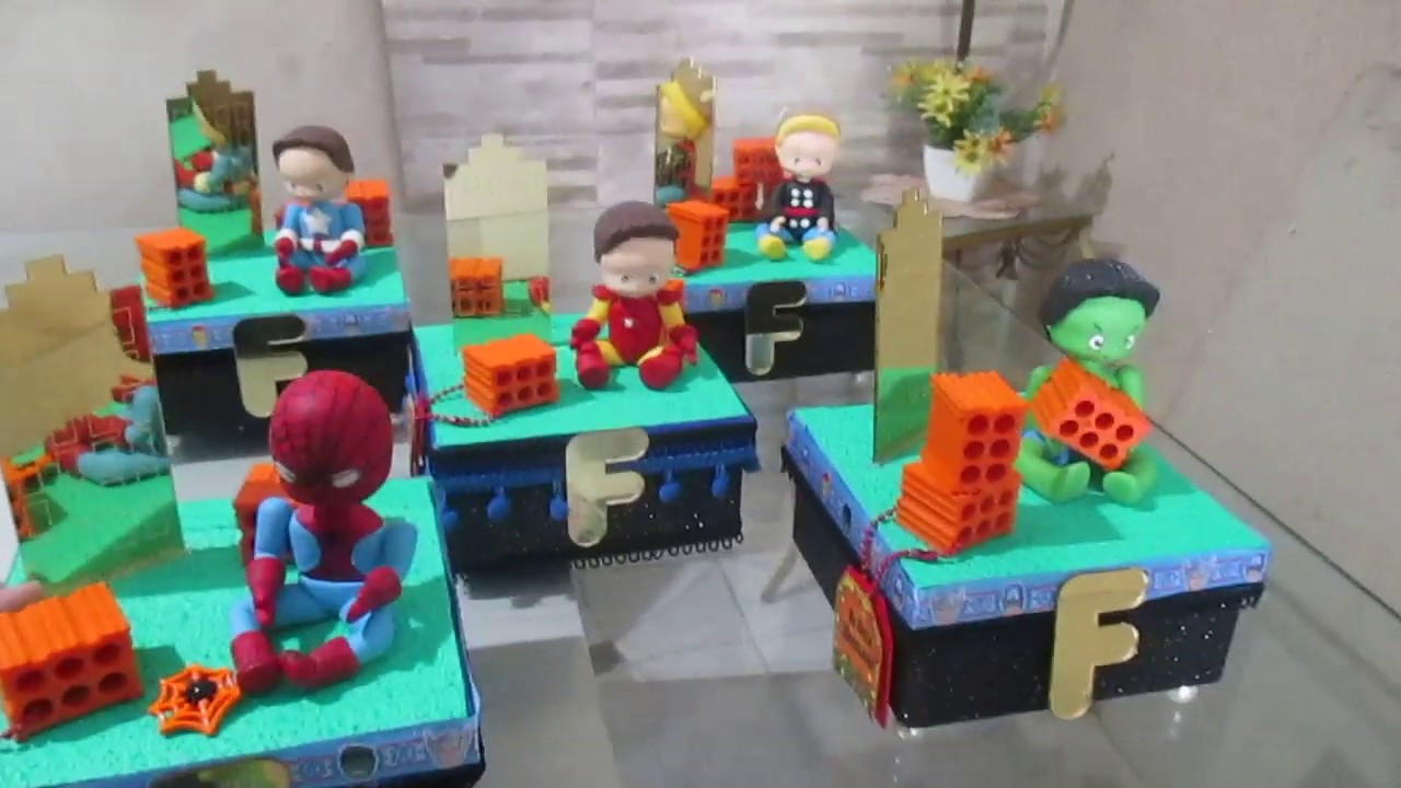 Caixa Cenário Vingadores #Filipe5anos - YouTube