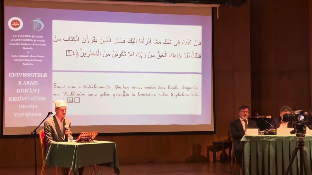 Mehmet Ali Sarıtürk- Yunus Suresi 93/98. Ayetler (Adana Çukurova Üniversitesi Akdeniz Bölge Finali)