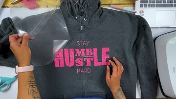 How To Apply HTV To A Zipper Hoodie