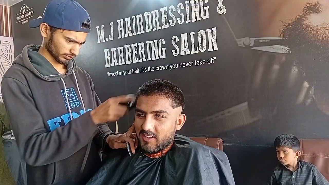 Full fade haircut barber shop