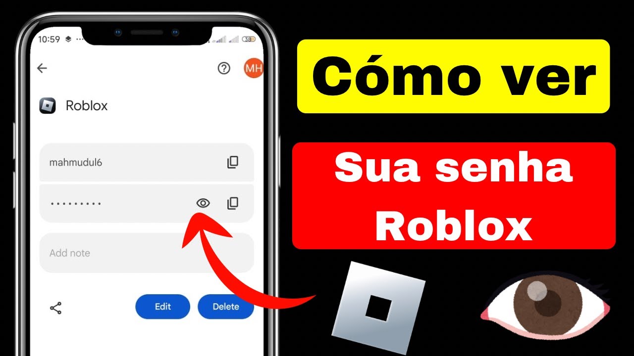 Como ver sua senha do Roblox no celular 2025 | Veja a senha de login do ...