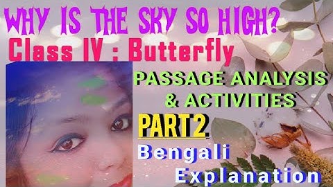 Class IV Butterfly I Why is the sky so high? Part 2 #english_butterfly_class_4@ Education Planet SM