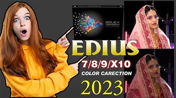 edius color carection photoshop! how to remove drack light edius! edius tutorial hind 2023! editing!