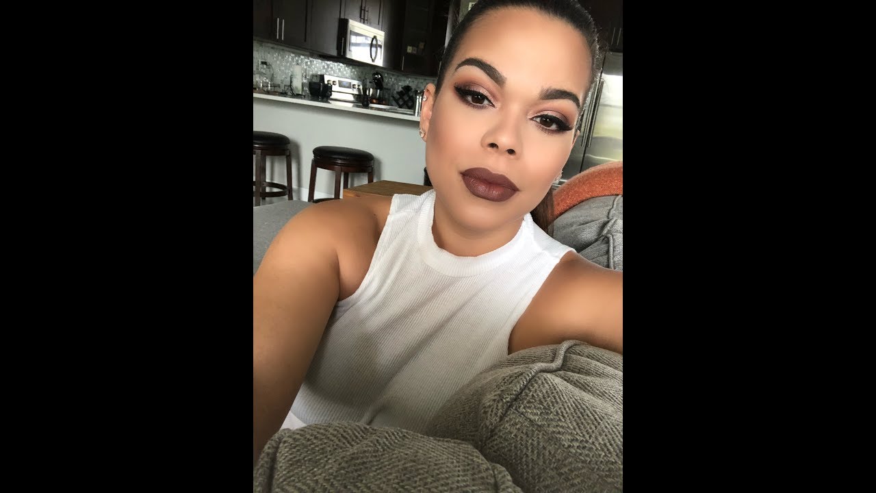 Soft peach and brown Cut Crease