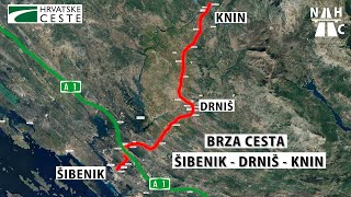 PREGLED TRASE: Brza cesta ŠIBENIK - DRNIŠ - KNIN