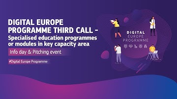 DIGITAL EUROPE Programme 3 call - Specialised education programmes or modules in key capacity area