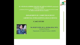CASE STUDY | Data Science  | SNS Institutions