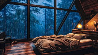 Rain Sounds for Sleep  Sounds Rain and Thunder on Window Goodbye Stress, Relax fall Into Deep Sleep