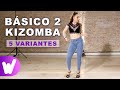 5 maneras de hacer un BÁSICO 2 EN KIZOMBA | Tutorial paso a paso