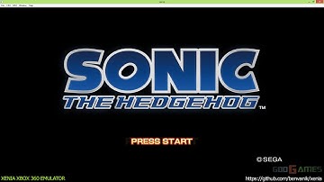 Xenia Xbox 360 Emulator - Sonic The Hedgehog Ingame!