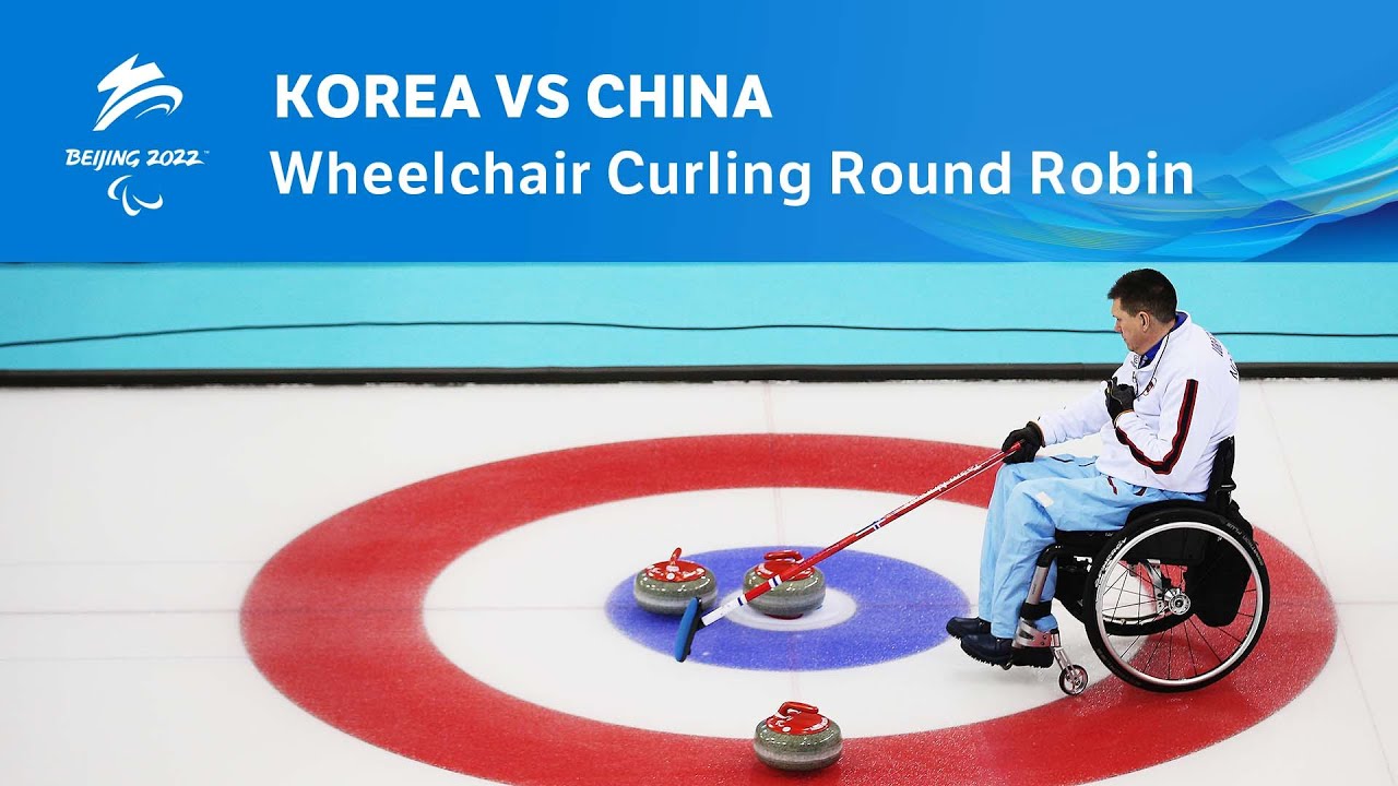 Korea vs China Wheelchair Curling Round Robin Day 3 Beijing 2022 Paralympic Winter Games