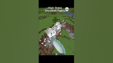 Minecraft Explosive Snowballs 💀 #minecraftshorts #minecraftmemes