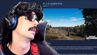 DrDisrespect Reacts to New PUBG Patch Notes and His First Game on PUBG after New Update (8/1/18)