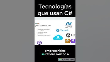 Tecnologías que usan C# #csharp #microsoft #net