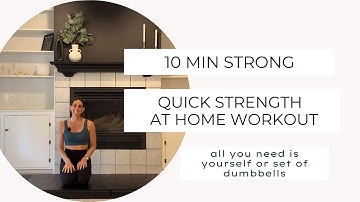 10-Minute Quick Full-Body Strength Workout at Home for Women | Dr. Stacy Sims Inspired