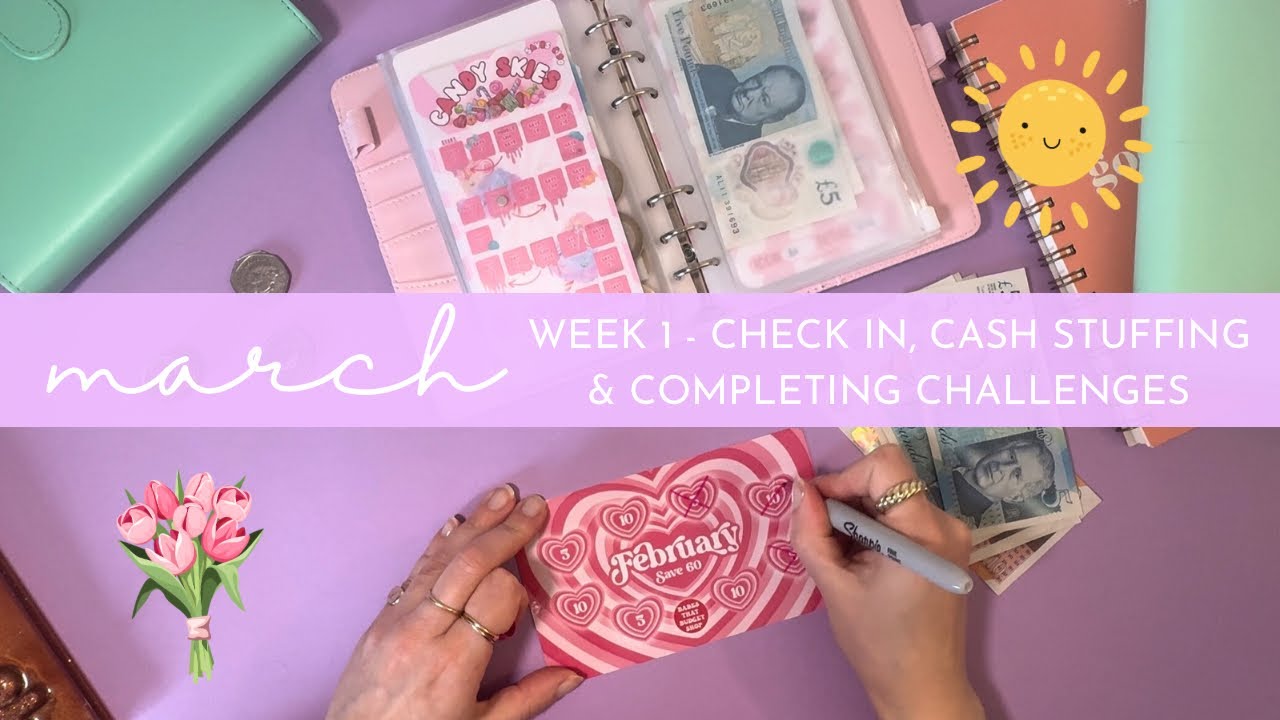 🍀 Check In, Cash Stuffing & Completing Challenges | March Week 1 🍀 ...