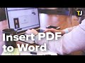How to Insert a PDF Image into Word