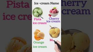 Ice cream name for kids with Picture | #education #vocabularyforkids#kidslearning #icecream#study