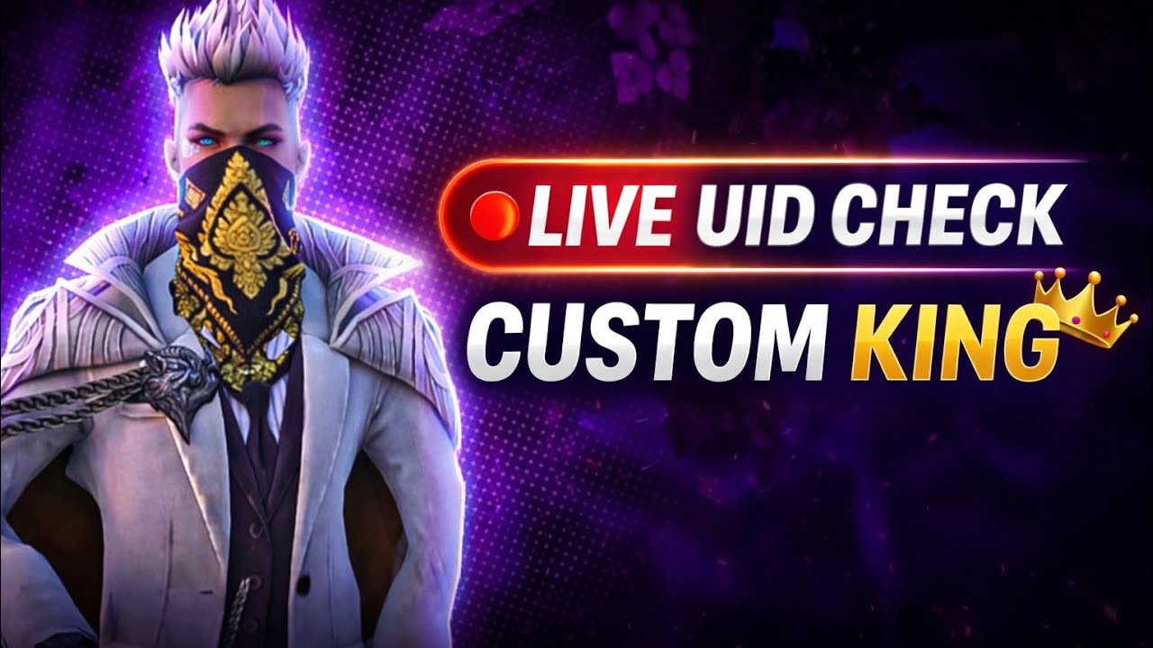 FREE FIRE LIVE 🔴 | UID CHECK + CUSTOM ROOM💥 SARVETH GAMEING 🔥 JOIN FAST ⚡#freefirelive