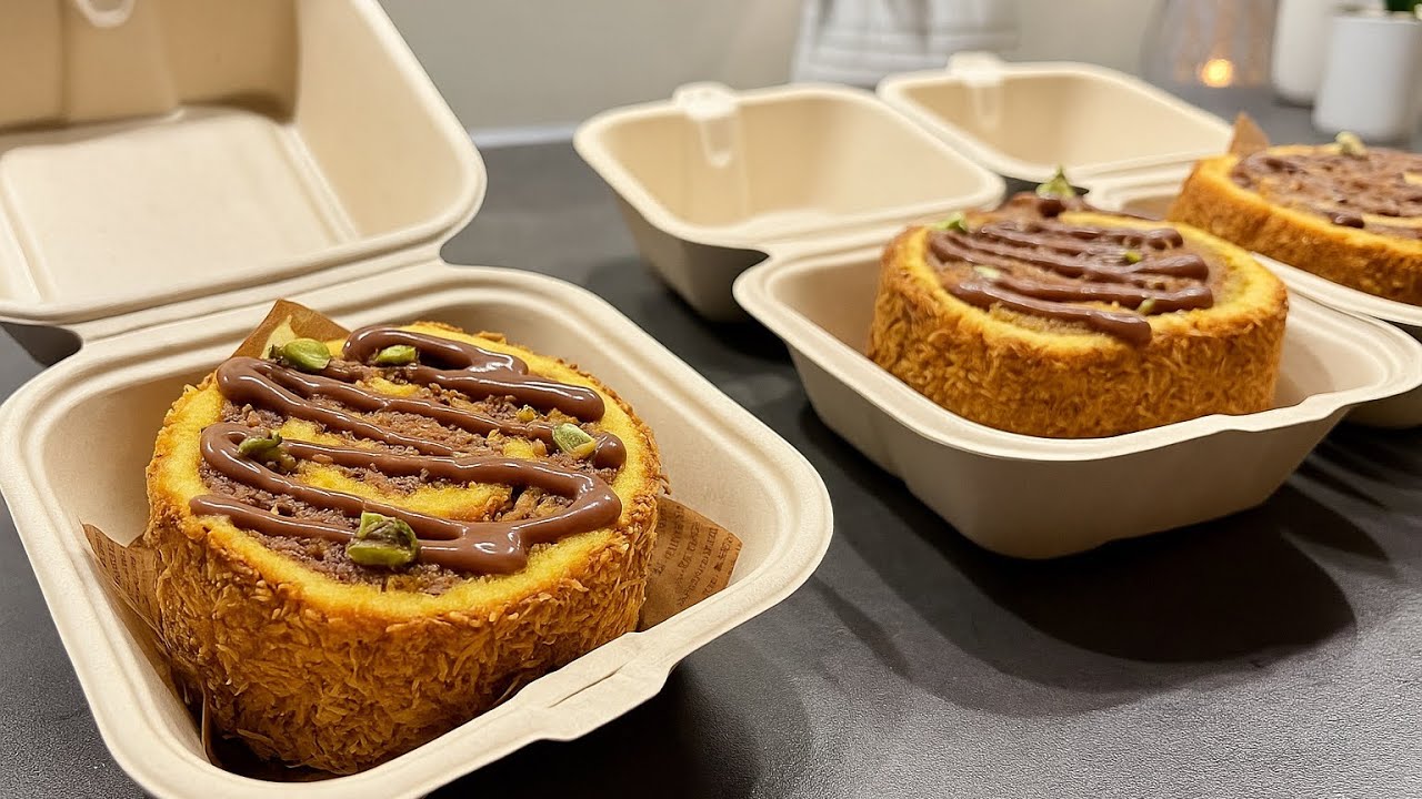 سويس رول كنافة الفاخر أحسن من المحلات مشروح مربح وضيافة فخمة وطراوة لا تقاوم👌🏻