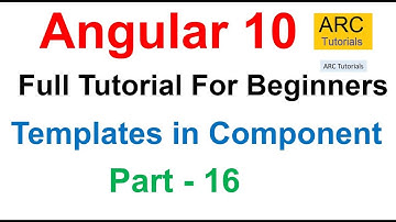 Angular 10 Tutorial #16 - Templates in Angular Component | Angular 10 Tutorial For Beginners
