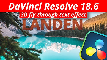 Epic 3D Text Fly-Through Effect in DaVinci Resolve 18.6!