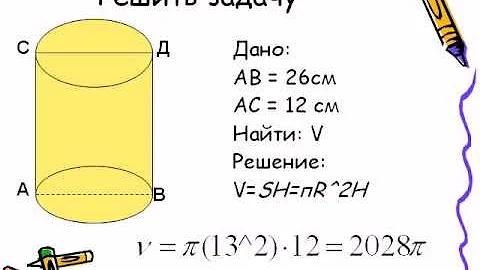 Объем цилиндра