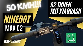 Ninebot G2 Max Tuning - 50kmh! mit Xiaodash- Vergleich US Controller vs. G30 Technik