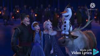 When we're together. song lyrics. Olaf's Frozen Adventure