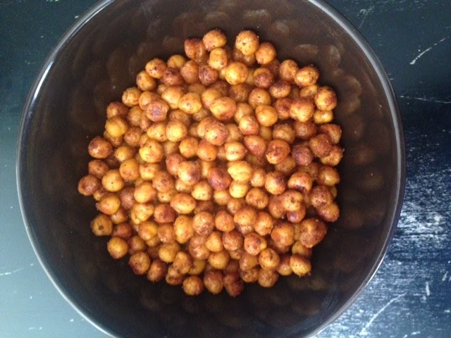 Spicy Roasted Chickpeas Recipe (Healthy Snack ideas) | Eat East Indian