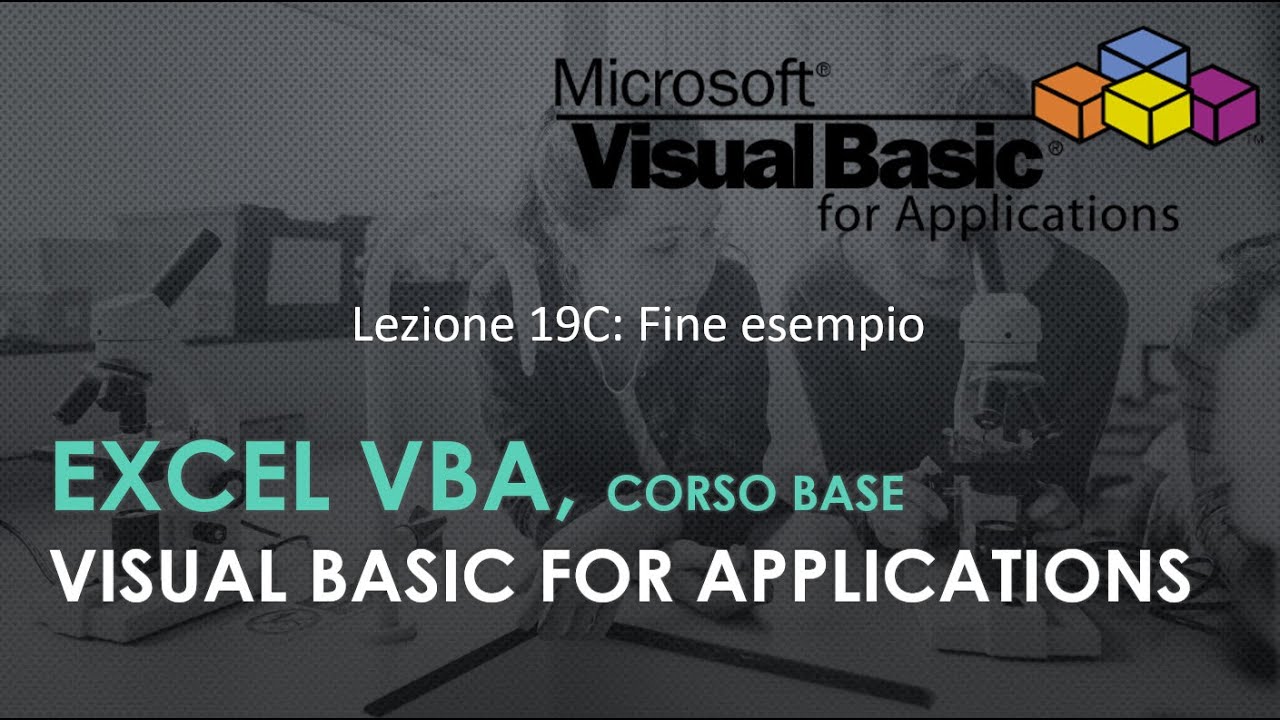 Excel VBA Lezione 19C - YouTube