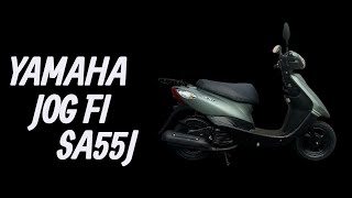 ヤマハ　ジョグFI   SA55J    グリーン　始動