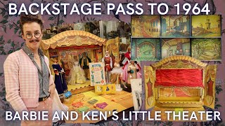 BACKSTAGE PASS TO 1964 WITH BARBIE AND KEN'S LITTLE THEATER | VINTAGE MATTEL BARBIE COLLECTION TOUR