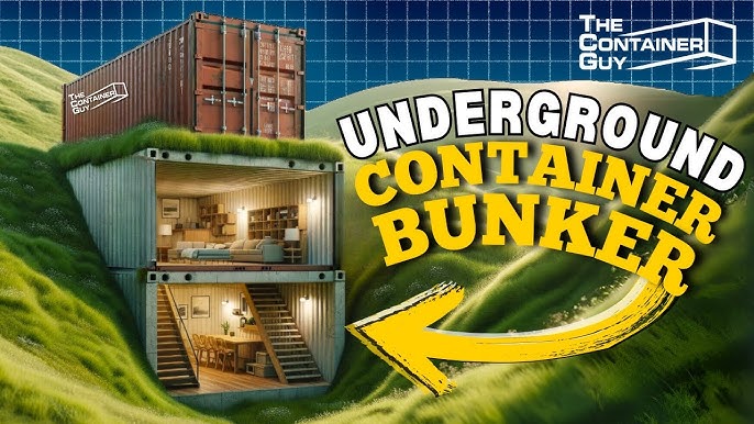 Shipping container homes underground - earth-cooled, shipping container  underground ca home for 30k 