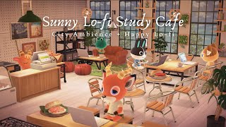 Sunny Lofi Study Café  1 Hour Happy Lofi No Ads to help you focus  Studying Music | Work Aid