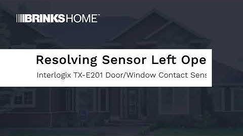 Brinks Home Door/Window Contact Sensor (Interlogix TX-E201) - Resolving Sensor Left Open Condition