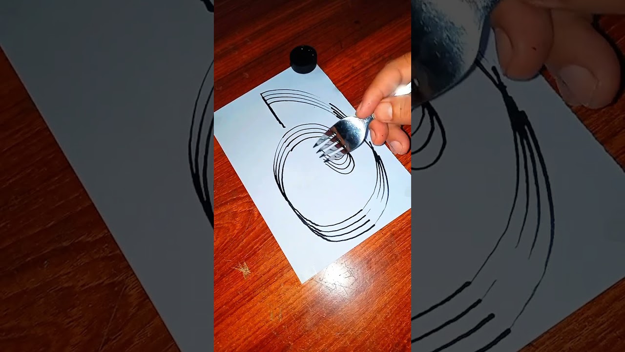 A Creative Spoon Technique Creates This Arabic Allah Name ✨🥄 #Shorts