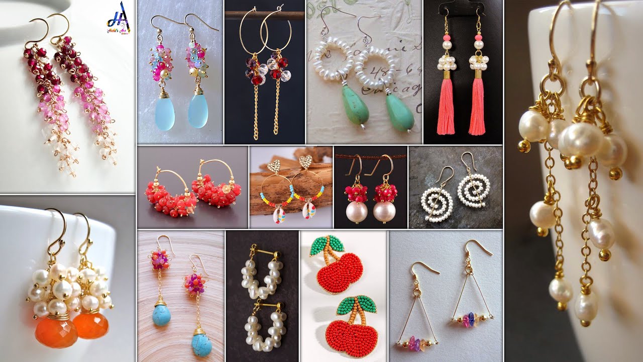 Trendy and Stylish!!.. 15 Home-Made Design of DIY Earrings for Fancy Girls