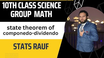state theorem of componendo dividendo 10th class sciene group math punjab text book board/statsrauf