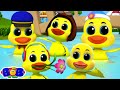 Five Little Ducks + More Nursery Rhymes & Cartoon Videos for Babies