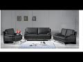 9250 Modern Black Bonded Leather Sofa Set by VIG Furniture