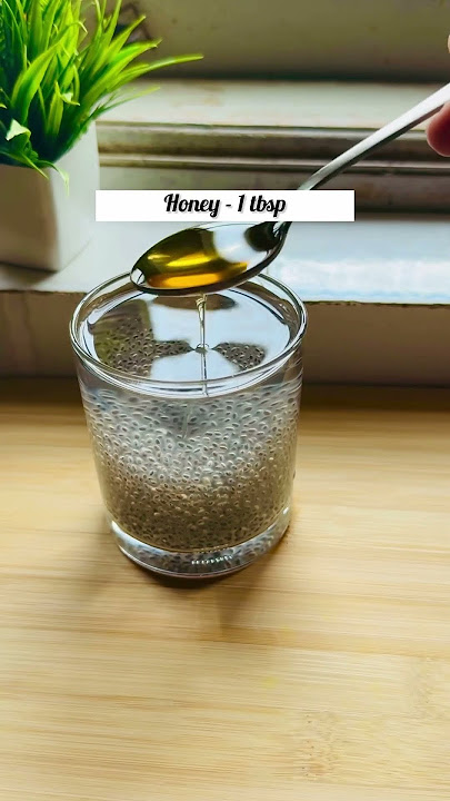 Chia seeds water with lemon | #weightloss #glowingskin #lossbellyfat #immunitybooster #drink #shorts