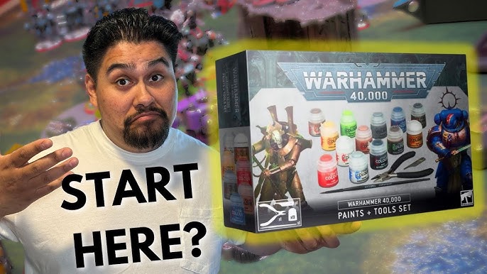 Warhammer 40K Paints + Tools Set