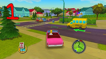 Jahova Plays The Simpsons Hit & Run Episode 1! (Easy Tutorial Level)